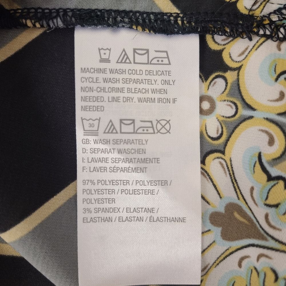 Bob Mackie Striped Pattern Button Down Tunic Size… - image 6